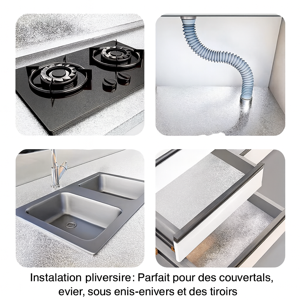 Film Adhésif Aluminium – Donnez un nouveau visage à votre cuisine !