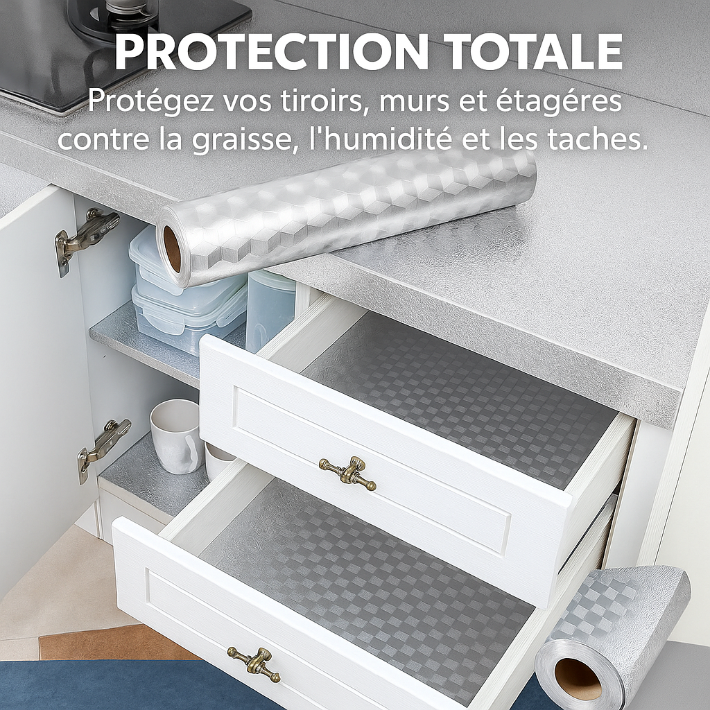 Film Adhésif Aluminium – Donnez un nouveau visage à votre cuisine !