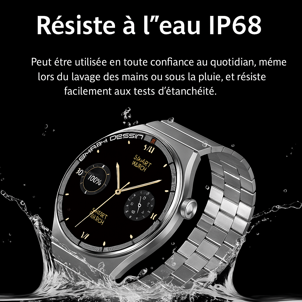 Business Smartwatch H4 Pro Max :  une montre connectée premium pensée pour ceux qui recherchent l’élégance et technologies.