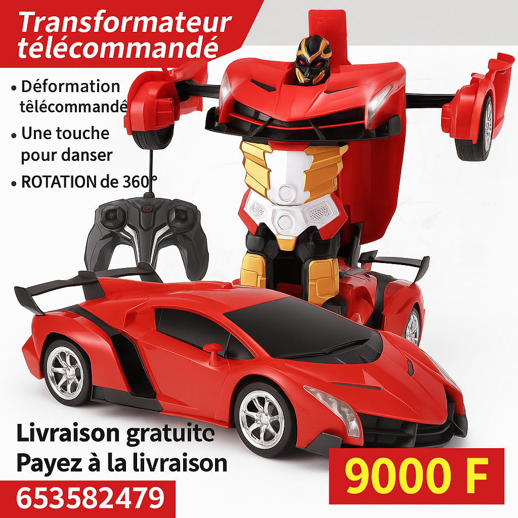 DEFORM ROBOT™ – Voiture Transformable Télécommandée 1:18