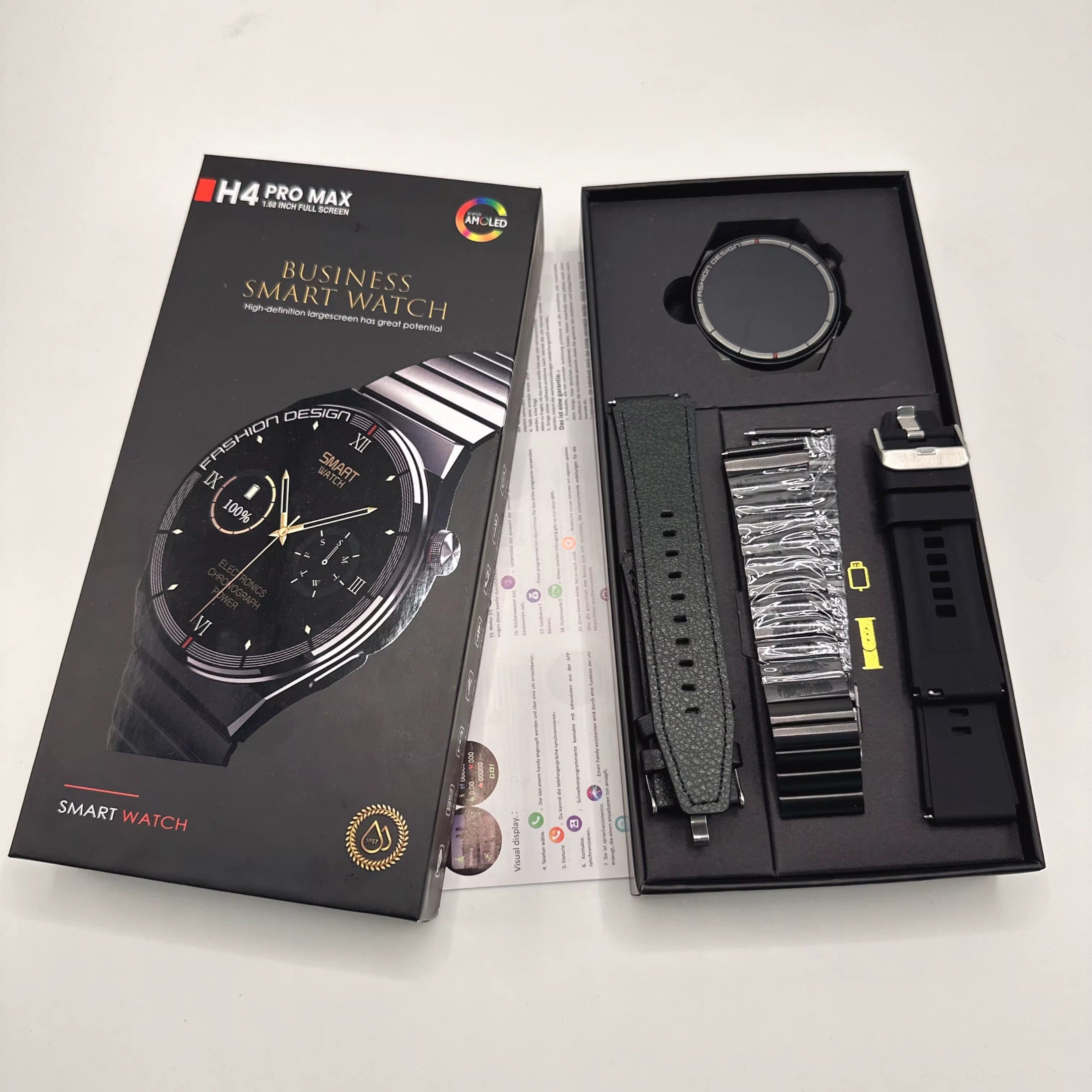 Business Smartwatch H4 Pro Max :  une montre connectée premium pensée pour ceux qui recherchent l’élégance et technologies.