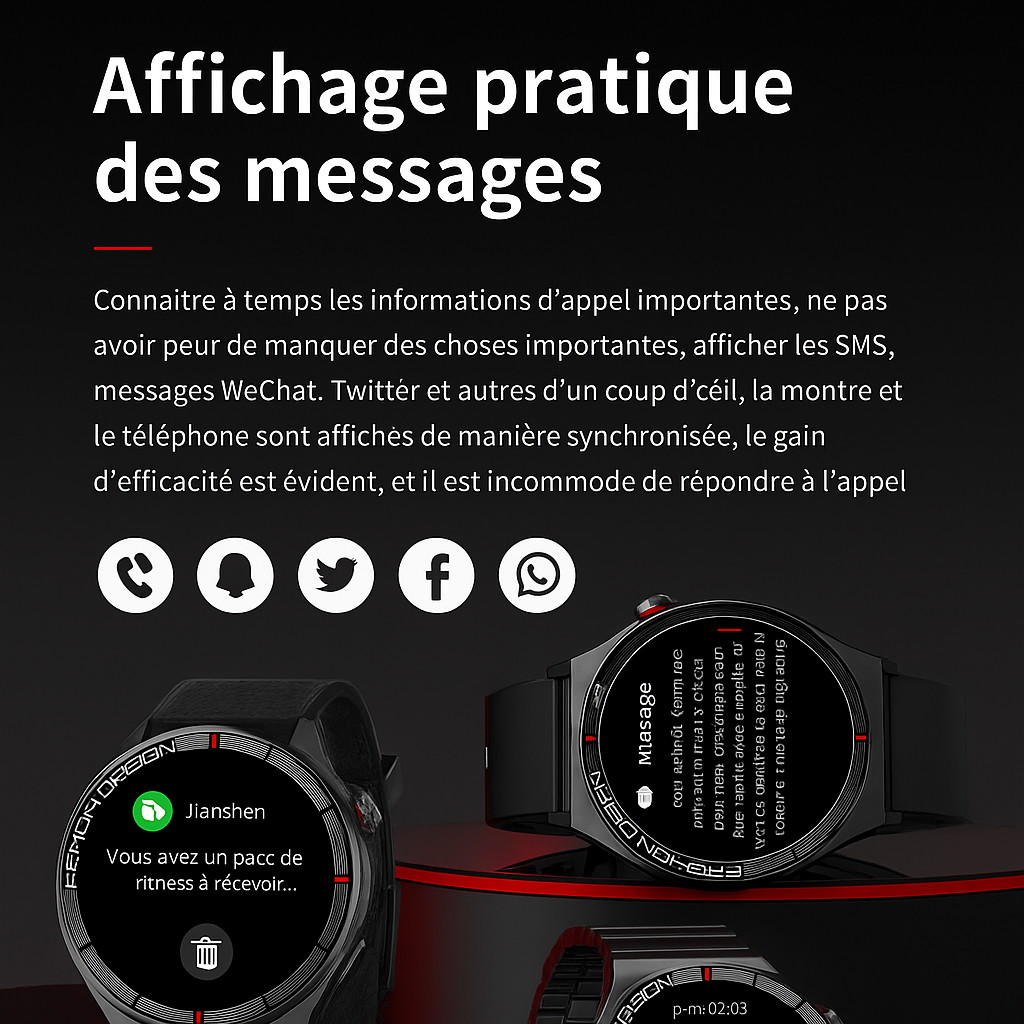 Business Smartwatch H4 Pro Max :  une montre connectée premium pensée pour ceux qui recherchent l’élégance et technologies.